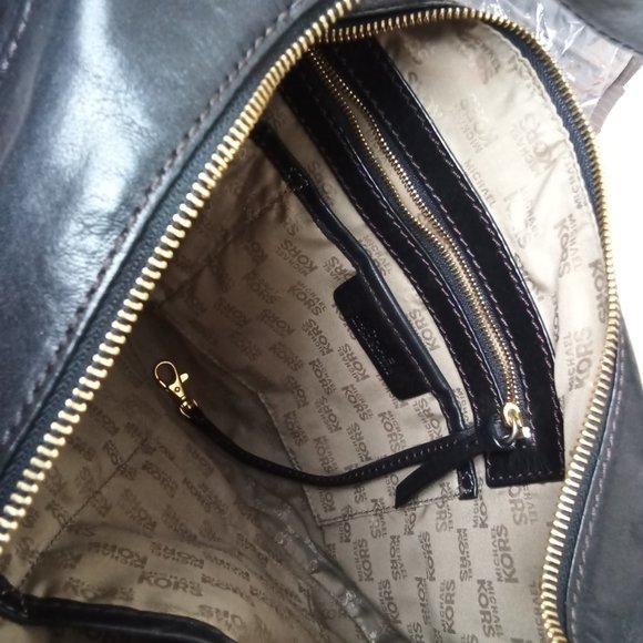 Michael Kors Fulton Black Leather Hobo Bag - N283 - Picture 6 of 6